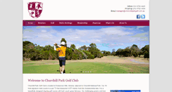 Desktop Screenshot of churchillparkgolf.com.au